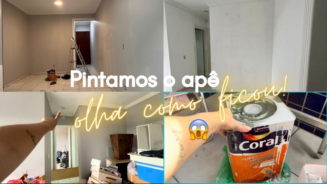 VLOG DE MUDAN&Ccedil;A REAL OFICIAL 🏠📦 | Pintamos o novo ap&ecirc; e mostrando tudo!