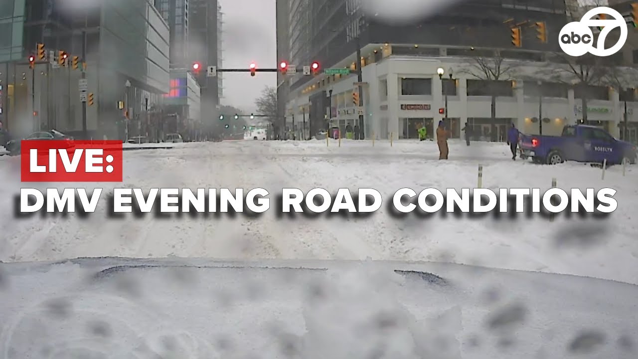 🔴LIVE ON THE ROAD | 7News Stormtracker is checking road conditions through Maryland, Virginia & DC