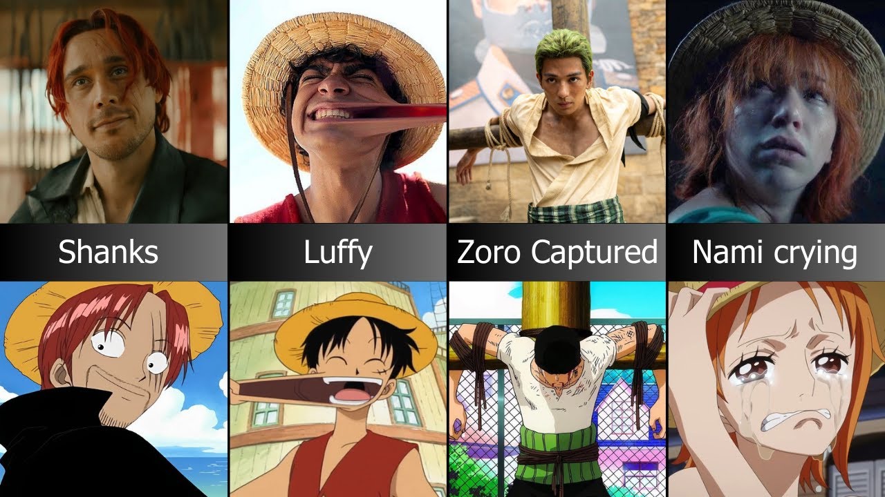 One Piece Live Action and Anime Comparison