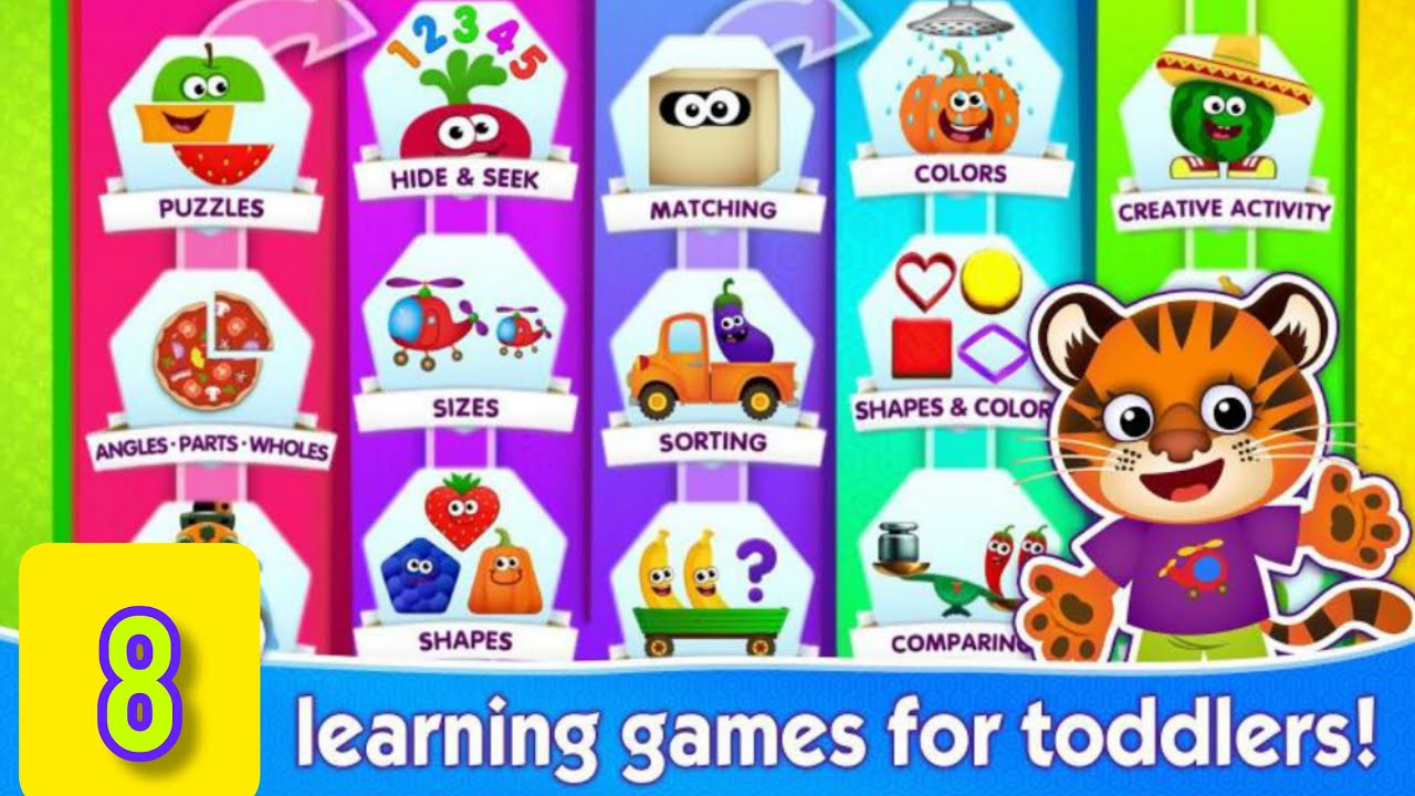 FUNNY FOOD 2! Educational games for kids! lesson 8
