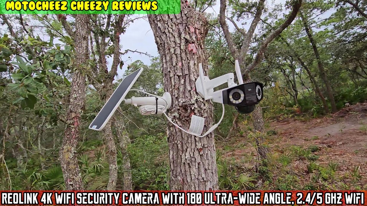 REOLINK 4K 6MP WiFi Security Camera with 180° Ultra-Wide Angle dual lens, 2.4/5 GHz wifi.