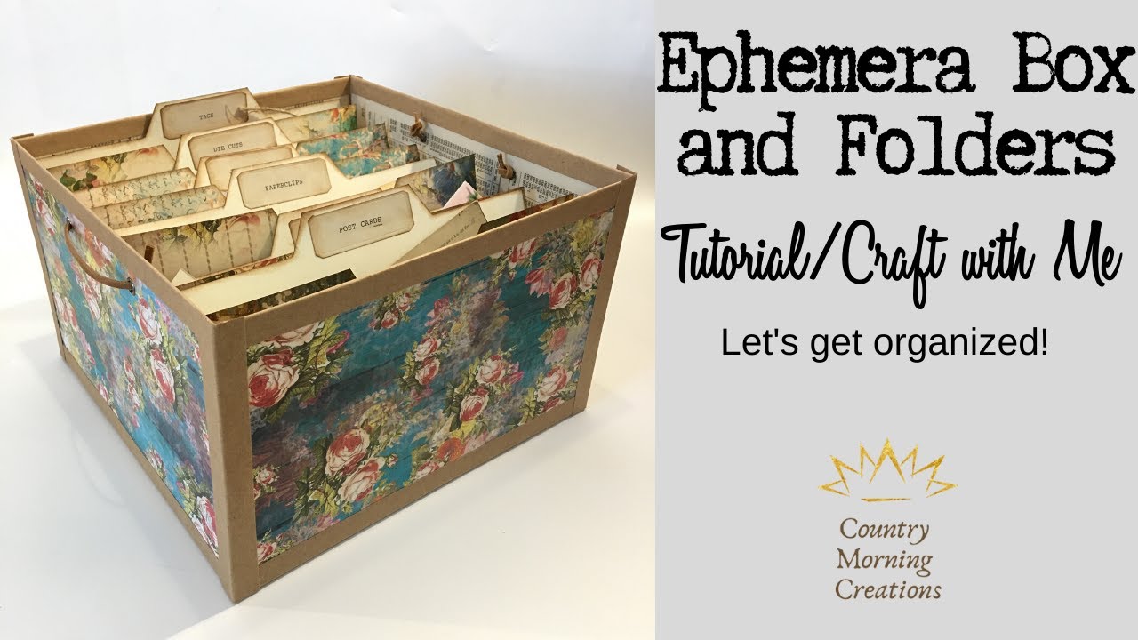 Ephemera Box and File folders. Let's get organized!