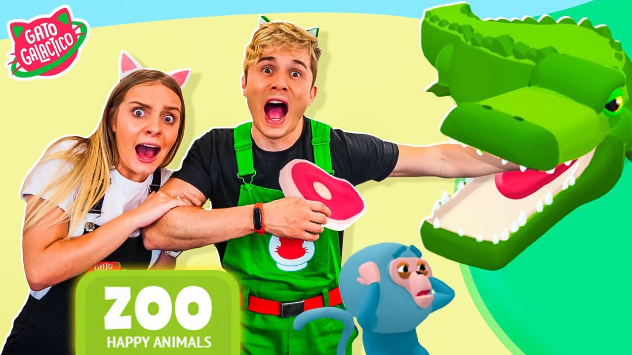 CUIDEI DE UM ZOOLÓGICO PERIGOSO NO ZOO HAPPY ANIMALS !!! | Gato Galactico