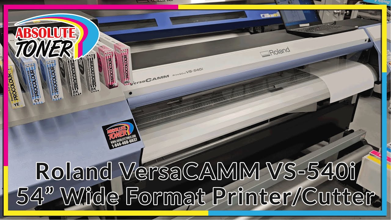 Roland VersaCAMM Print and Cut VS-540i 54-Inch Wide Format Production Printer and Cutter
