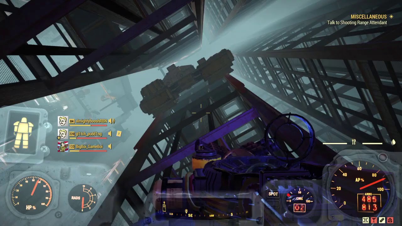 Fallout 76/can you glitch through the vault 79 windows(Endgame spoilers)