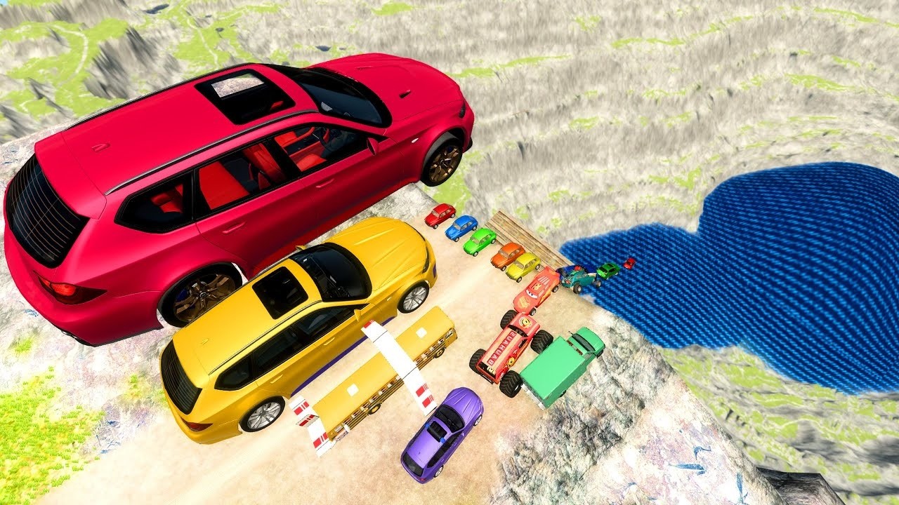 Cars VS Leap of Death Realistic Crashes BeamNG drive 2026