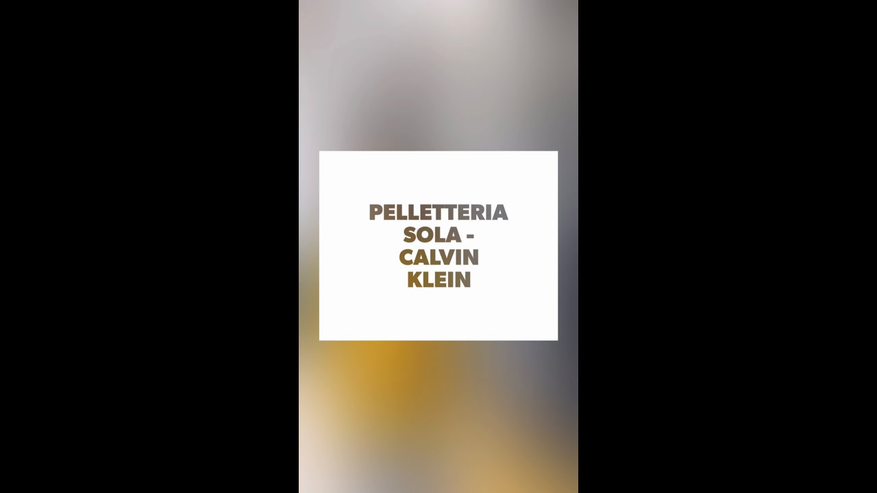 COLLEZIONE AI21 CALVIN KLEIN - PELLETTERIA SOLA