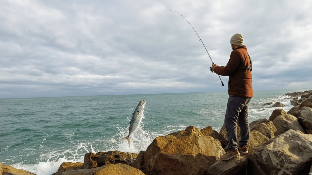 I caught some great fish from the rock with light tackle.