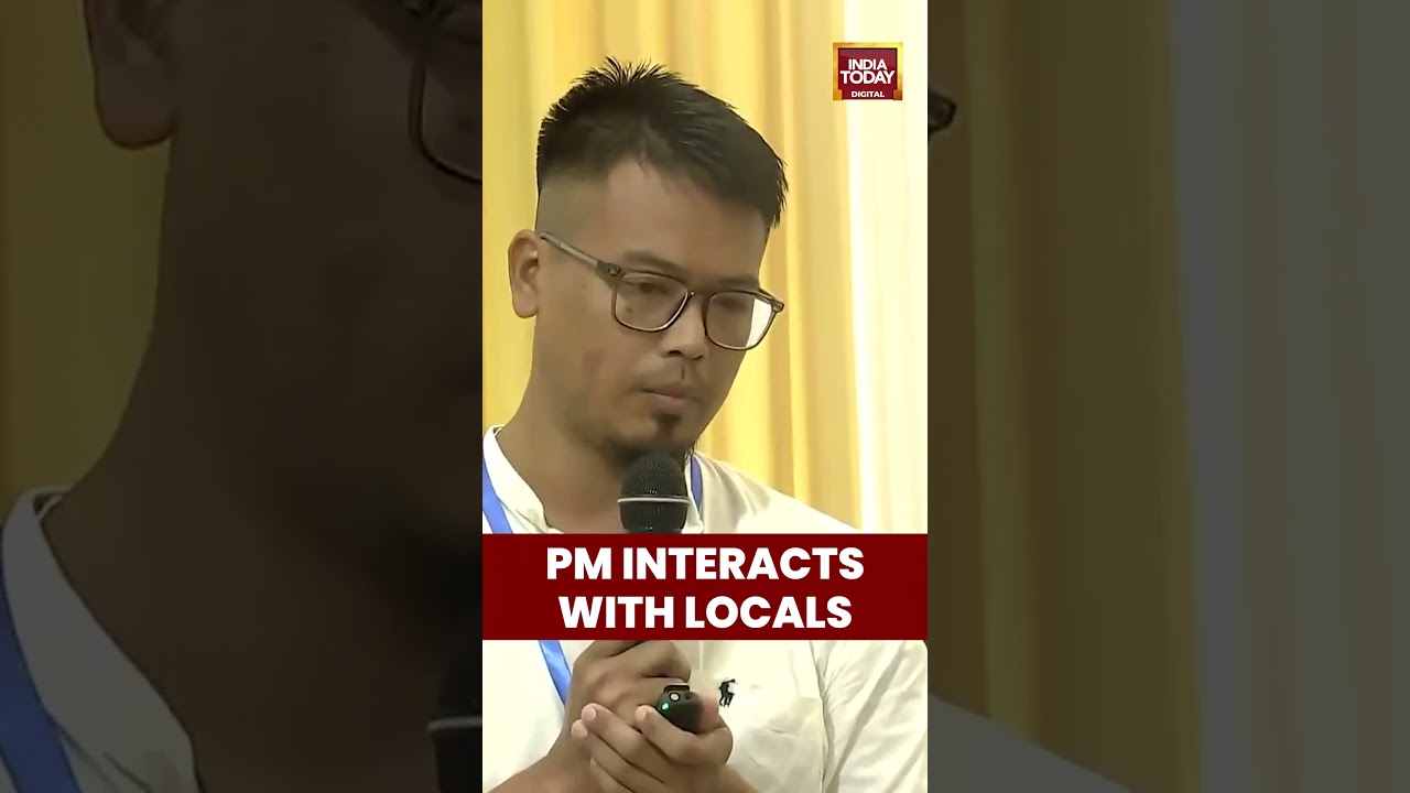 #PrimeMinister #NarendraModi Interacts with Locals During His Visit to #Imphal, #Manipur | #shorts