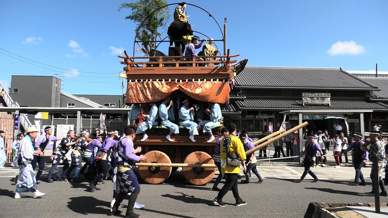 新上川岸　楽日　佐原駅ロータリー　#佐原の大祭　#令和６年新宿祭禮