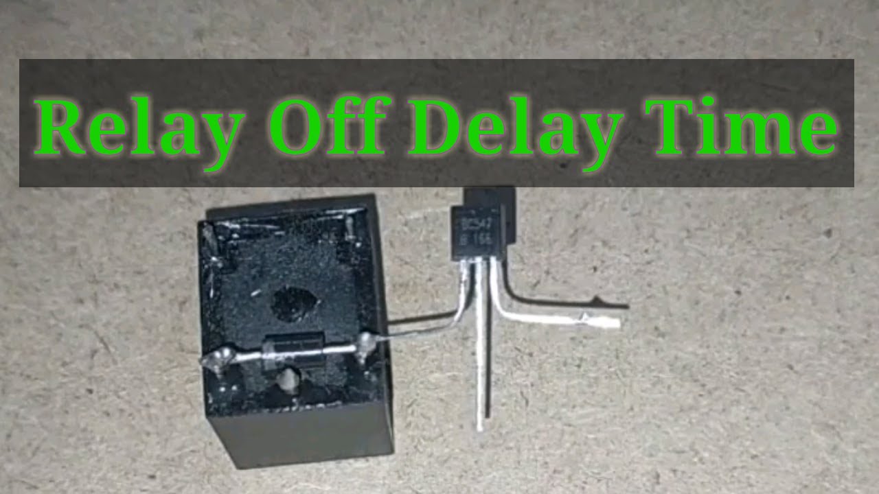 Relay OFF Time delay timer by using NPN Transistor and Capacitor