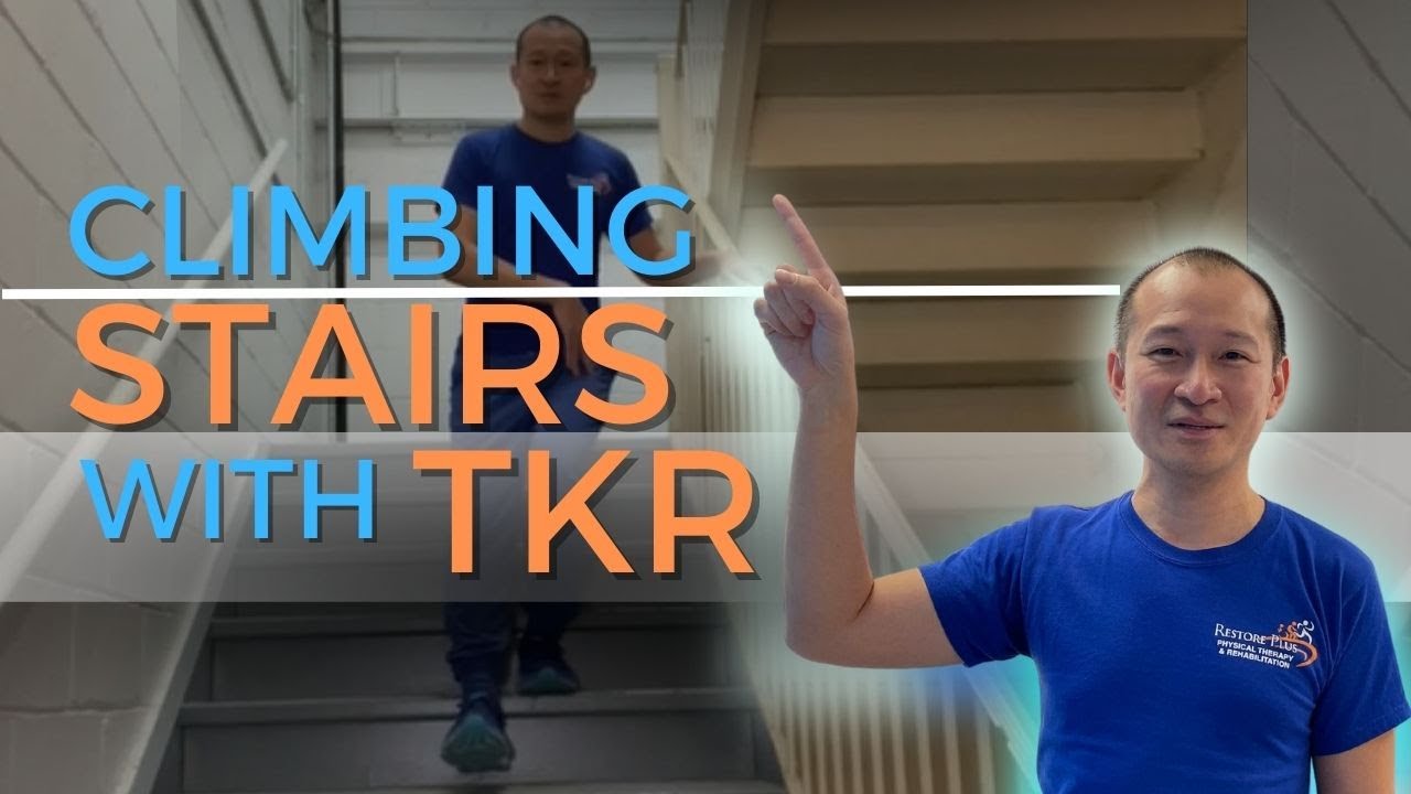 This is how to climb stairs with TKR