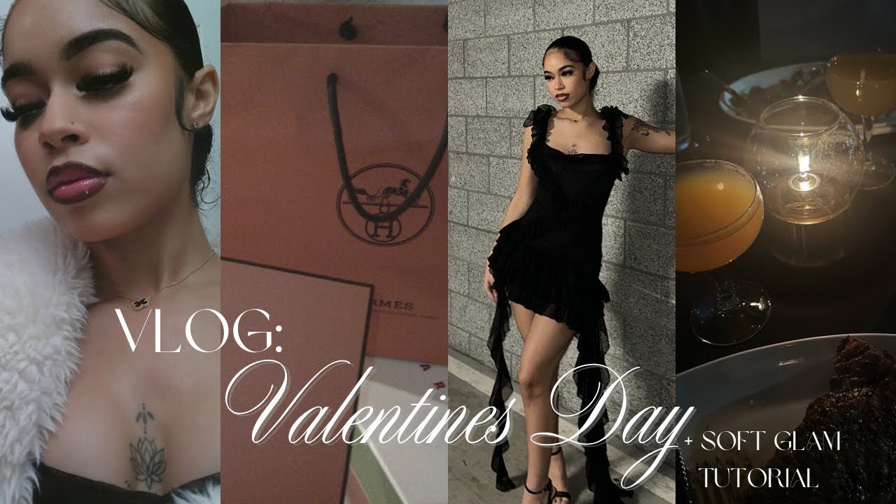 Valentines Day Vlog ❤️ + Detailed Soft Glam Makeup Tutorial