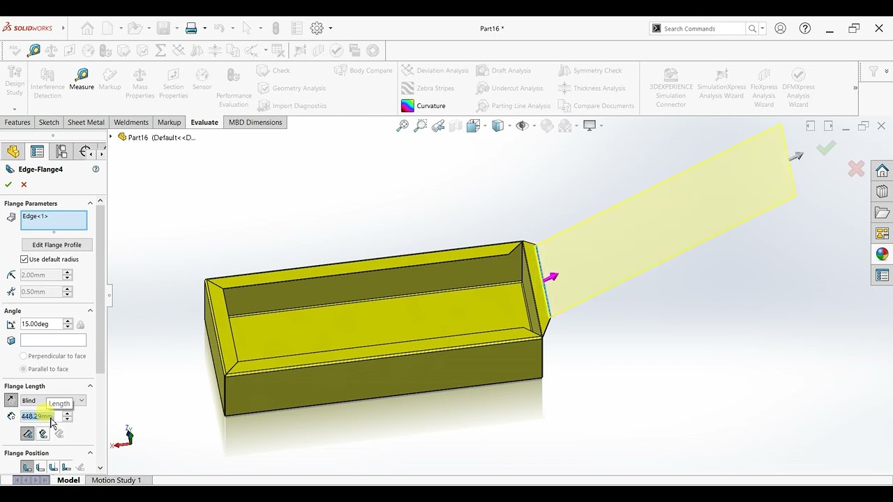 Solidworks sheet metal | How to make sheet metal Box in Solidworks