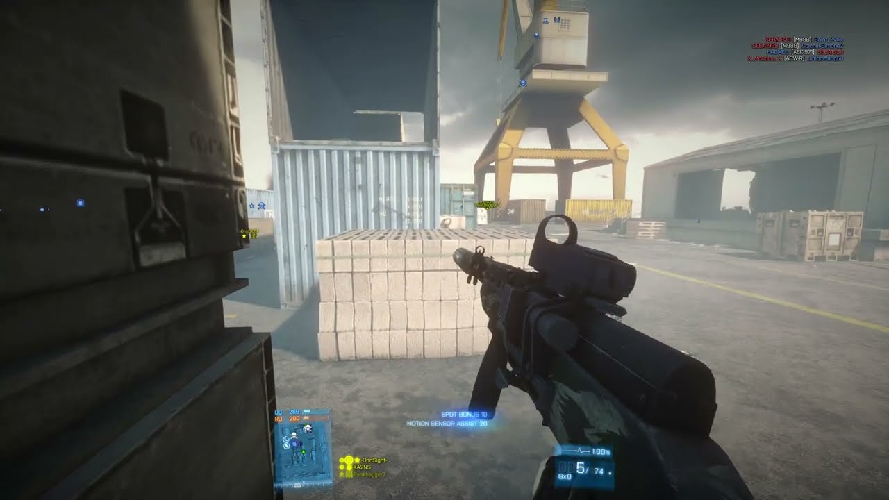 Battlefield 3 TDM Canals SKS Suppressed Aggressive Play !
