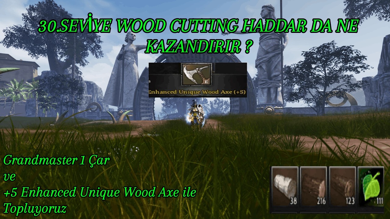 30.Seviye WoodCutting Haddar' da Ne Kazandırır ? / +5 Enhanced Unique Axe ve Grandmaster 1 Priest.