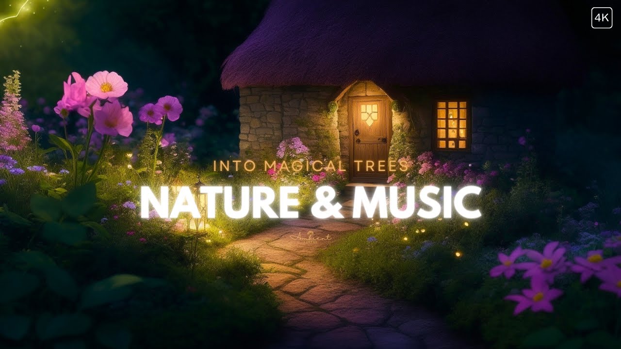 AMBIENCE - Magical Garden Scenery | Relaxing Zen Music & Forest Sound | Calm The Nerves & Mind [4K]