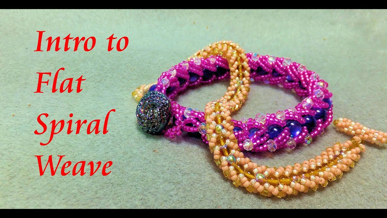 Flat Spiral Beading Weave