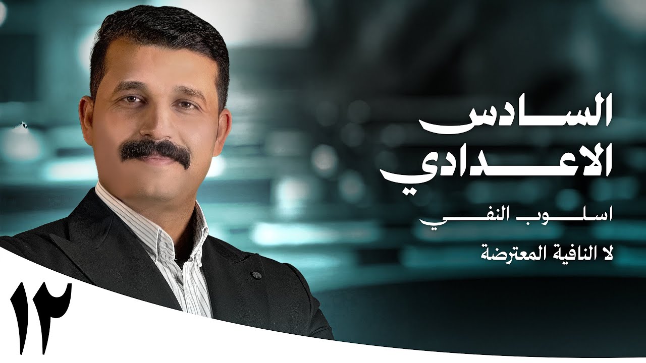 أسلوب النفي - لا النافية المعترضة 