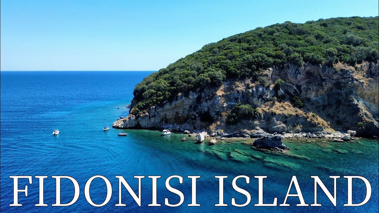 Fidonisi Island, Greece - by drone [4K]. #greekislands