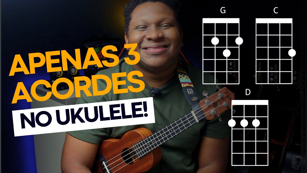 Porque Ele Vive HINO 545 HARPA CRISTÃ - Como tocar no ukulele - Simplificada - Prof. Paulo Sousa
