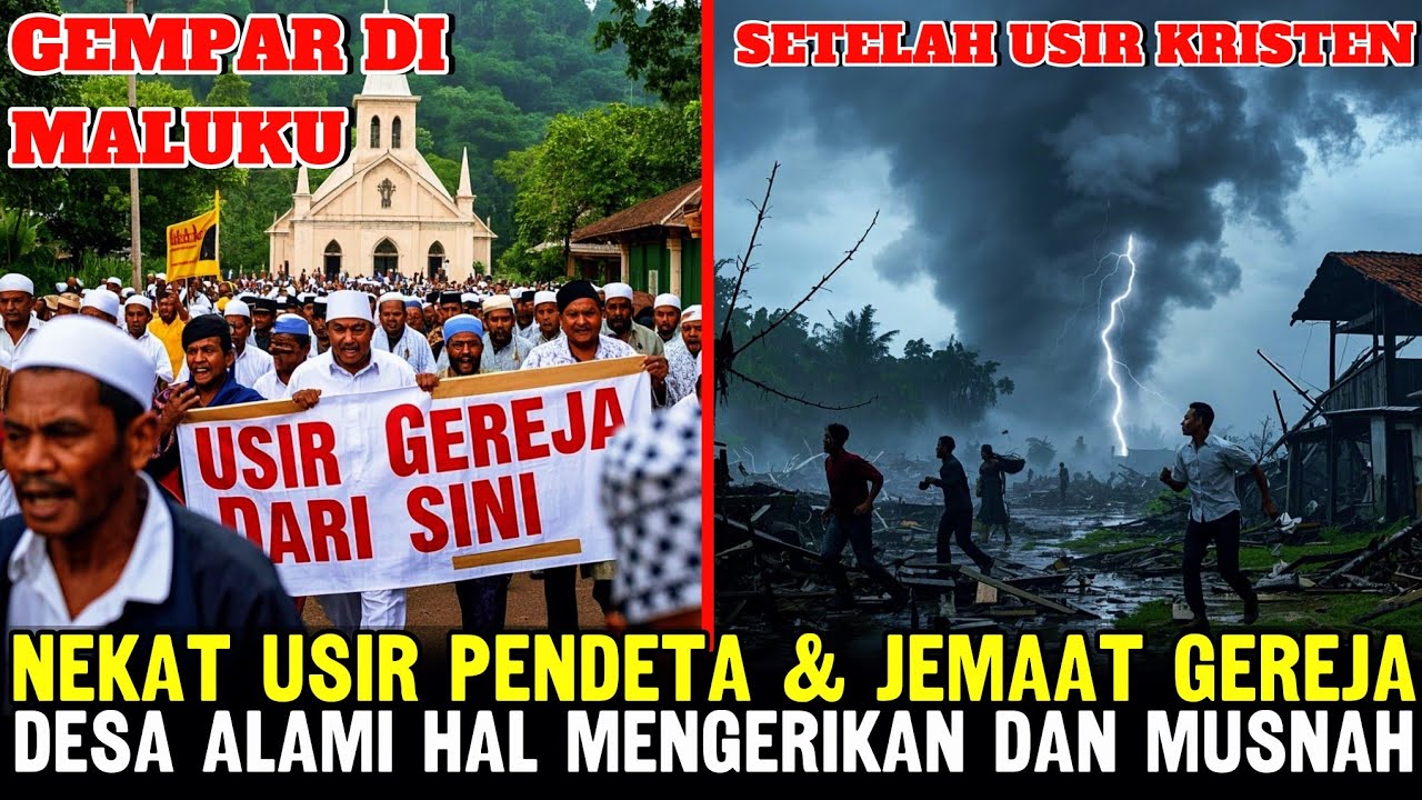 BIKIN HEBOH‼️Hal Mengerikan Ketika Pendeta & Jemaat gereja di Usir , Sebuah Desa Alami bencana !