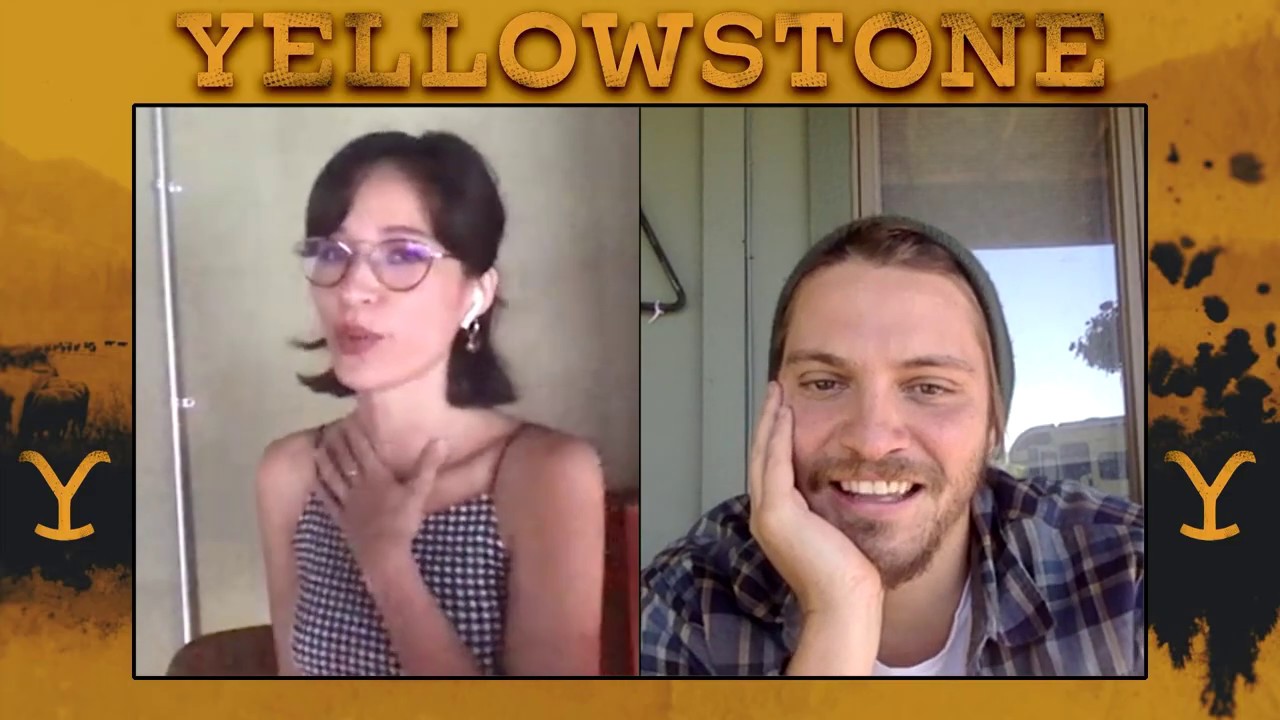 Luke Grimes (Kayce) & Kelsey Asbille (Monica)  talk Yellowstone and laugh with us!