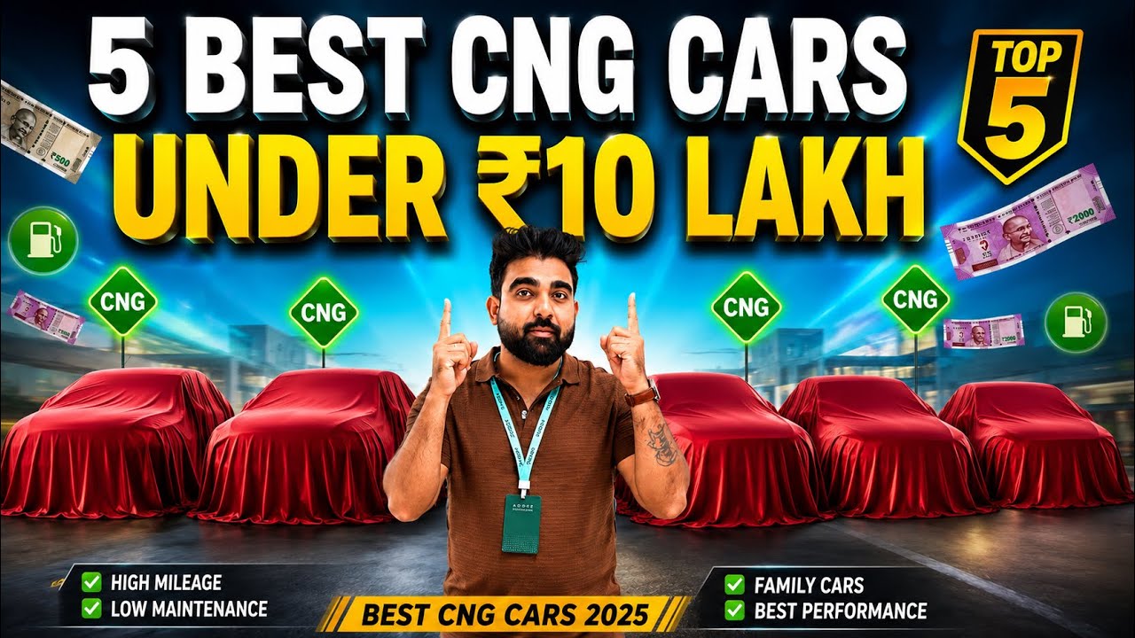   Best CNG Cars Under ₹10 Lakh in India 2026 🔥 Top 5 Mileage King Cars | AutoReview46