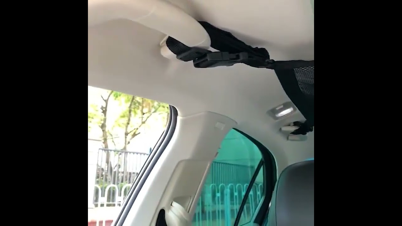 SUV Car Ceiling Storage Net Pocket Car Roof Bag Interior Cargo Net Breathable Mesh Bag