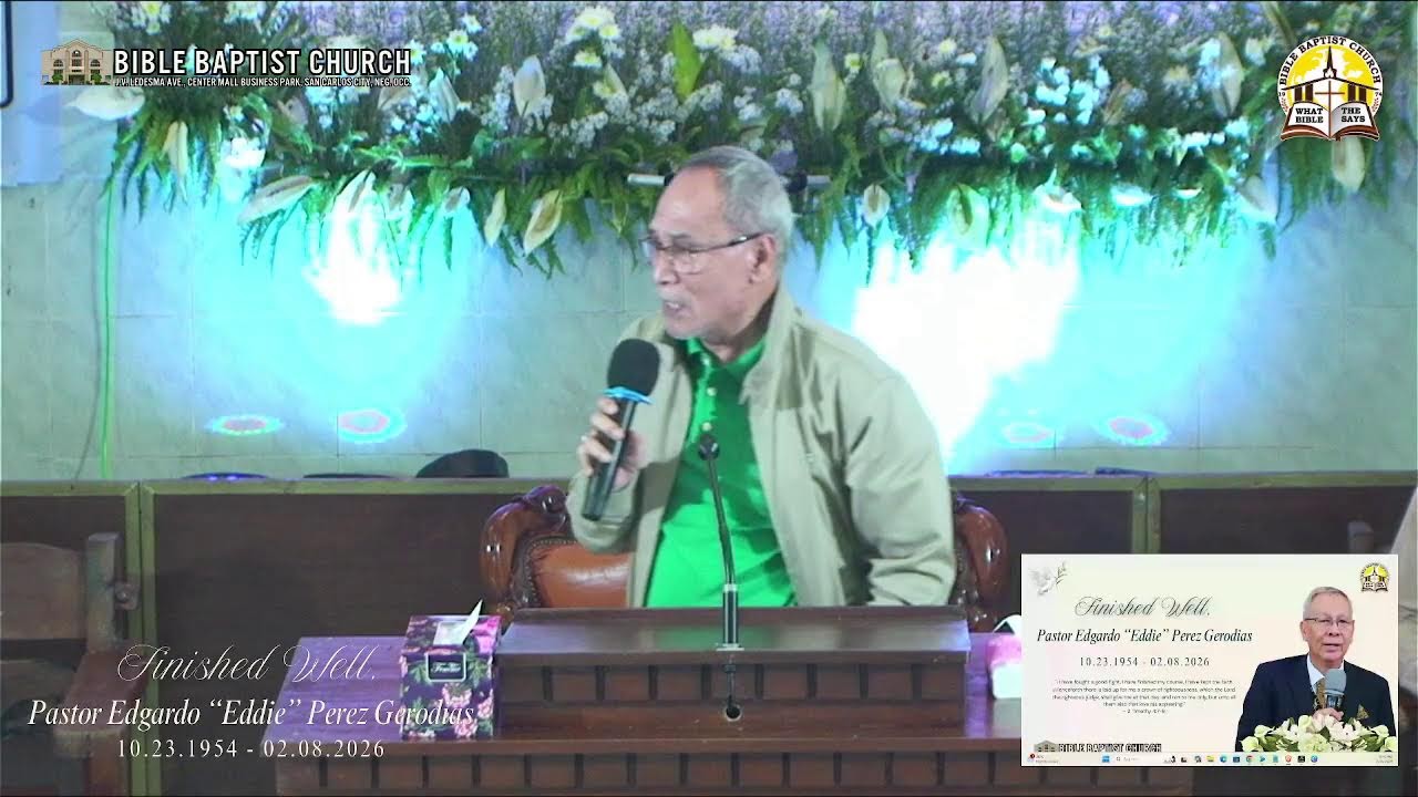 PASTOR EDDIE'S FUNERAL SERVICE (3rd Night) | PTR. BENNY M. ABANTE | FEBRUARY 11, 2026