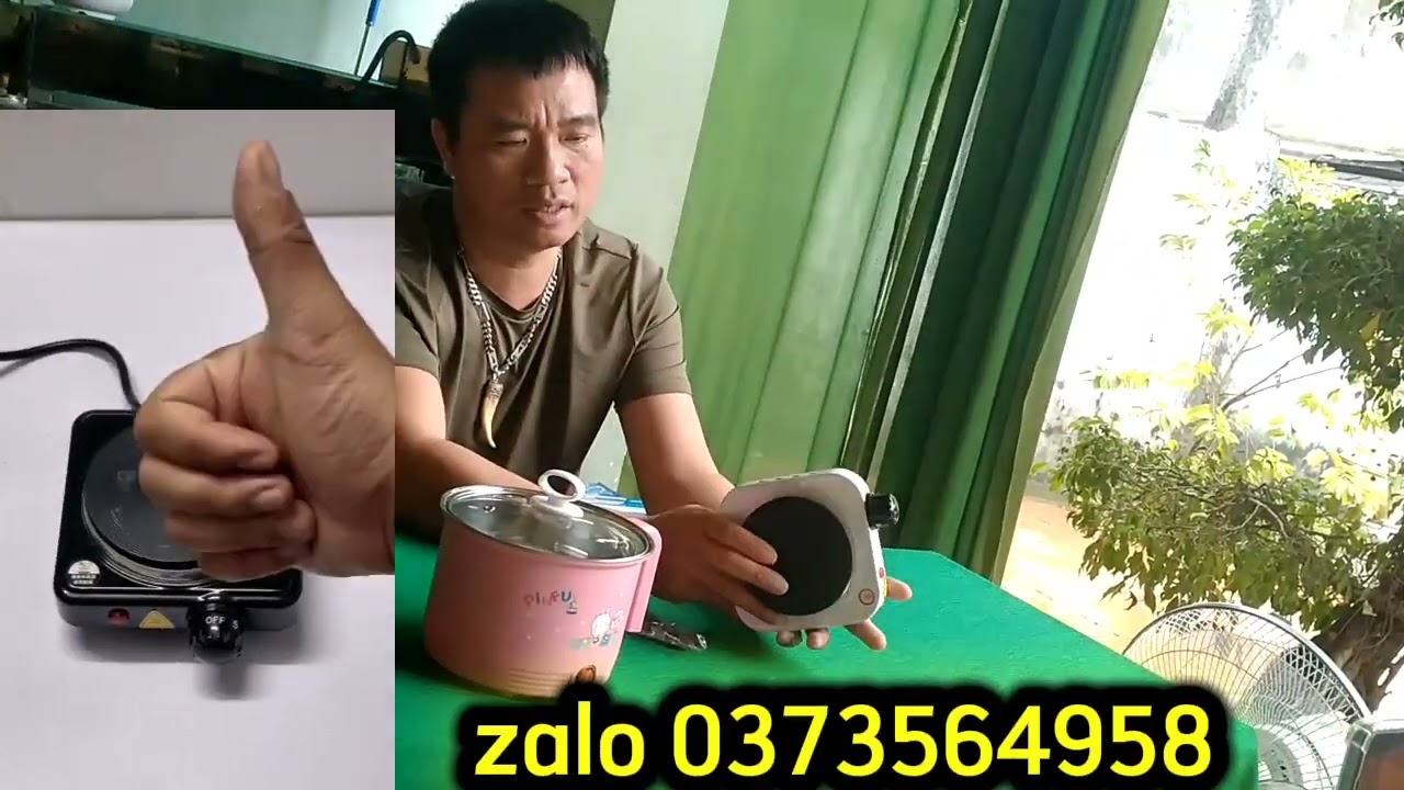 Bếp điện từ mini để bàn pha trà cafe pha nấu mì rất tiện