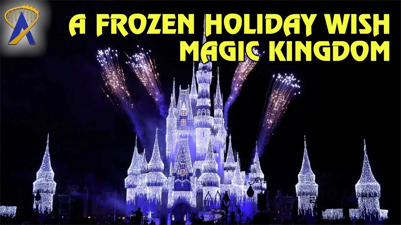 A Frozen Holiday Wish Castle Lighting at Magic Kingdom - Walt Disney World