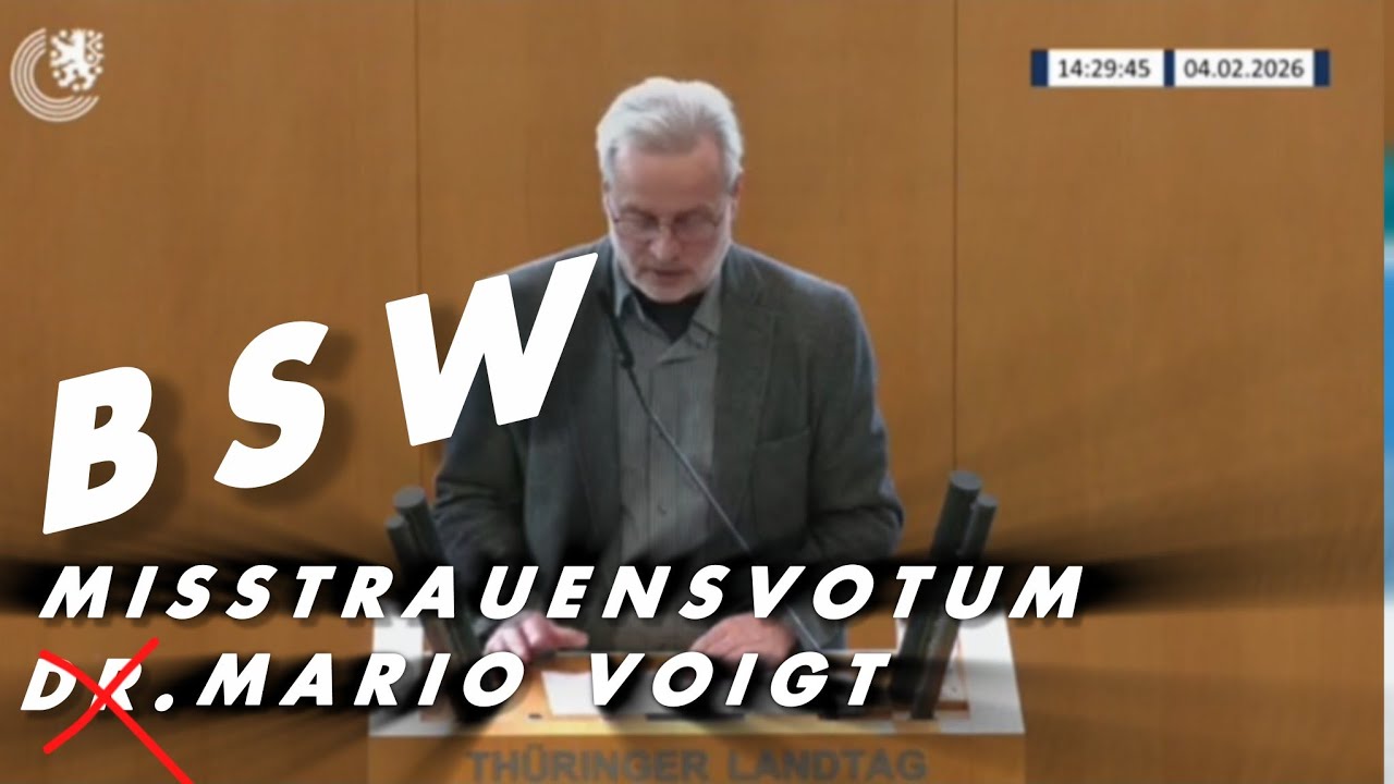 Konstruktives Misstrauensvotum Th&uuml;ringen gegen Mario Voigt - Aussprache Frank Augsten BSW