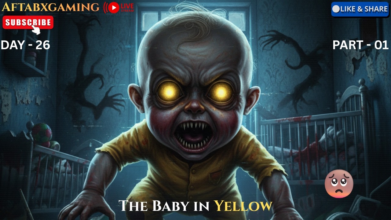 The baby in yellow Gameplay || Live Streaming || Horror Gameplay || AftabXGaming II DAY 26 PART - 01
