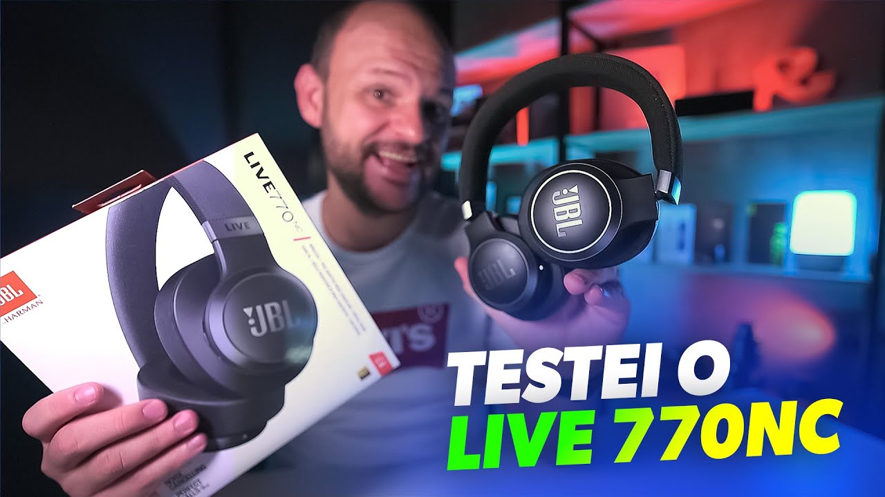 NOVO FONE JBL Live 770NC ! Headphone com ANC - Over Ear