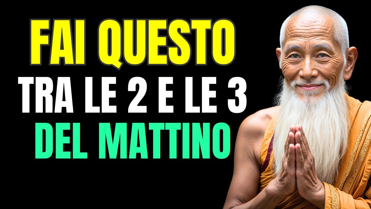 SE TI SVEGLI TRA LE 2 E LE 3 DI NOTTE FAI QUESTE 3 COSE | Saggezza Buddista