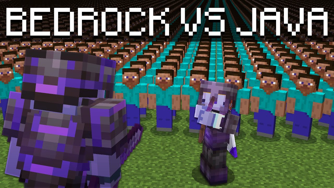1 Minecraft Bedrock Player vs 100 Java Players