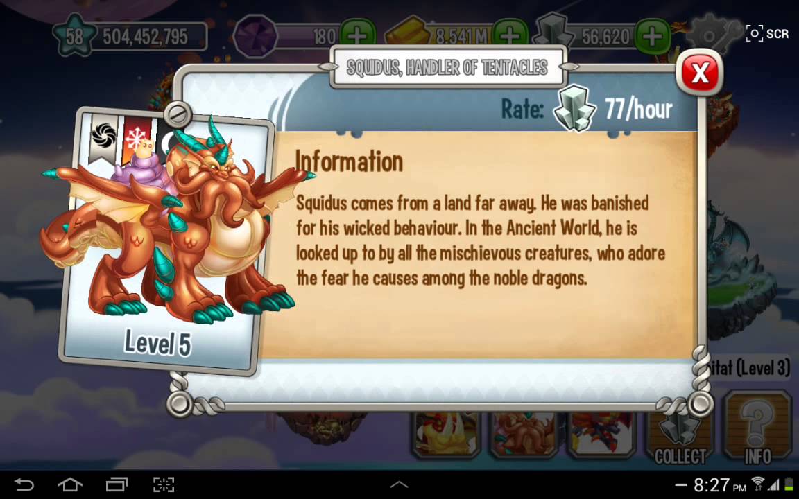 All ancient dragons in Dragon City