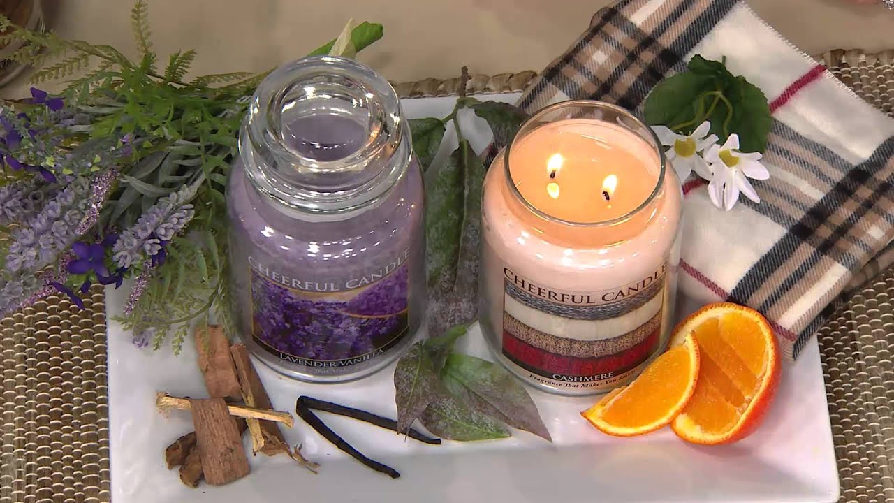 A Cheerful Giver (2) 24 oz. Cheerful Candle Jars with Mary Beth Roe