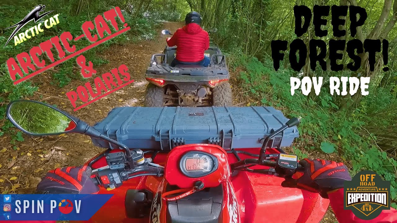 ARCTIC CAT TRV 700 XT with POLARIS 570 - POV Test Ride