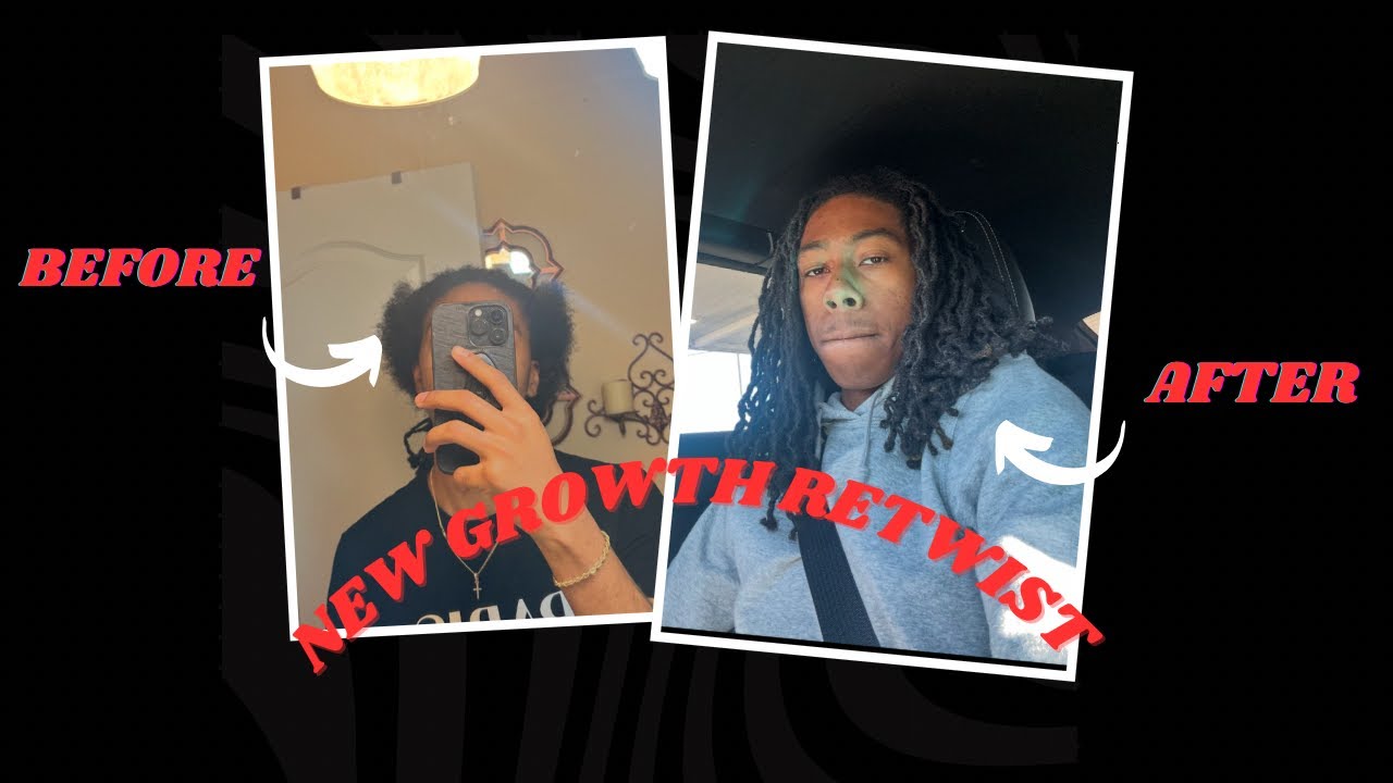 New Growth Loc Retwist! *MUST SEE TRANSFORMATION*