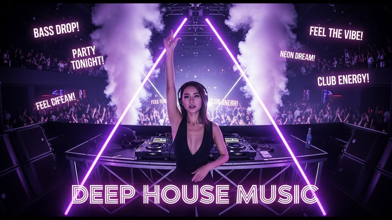 Deep House Music Energy ⚡ Deep Basslines and Electronic Night Flow