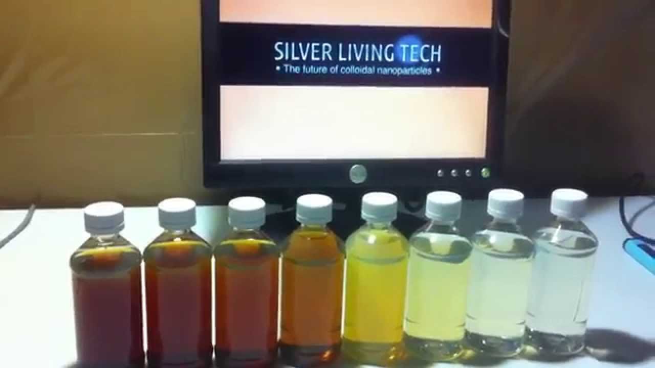 Colloidal Silver - Silver Concentrations and Colors