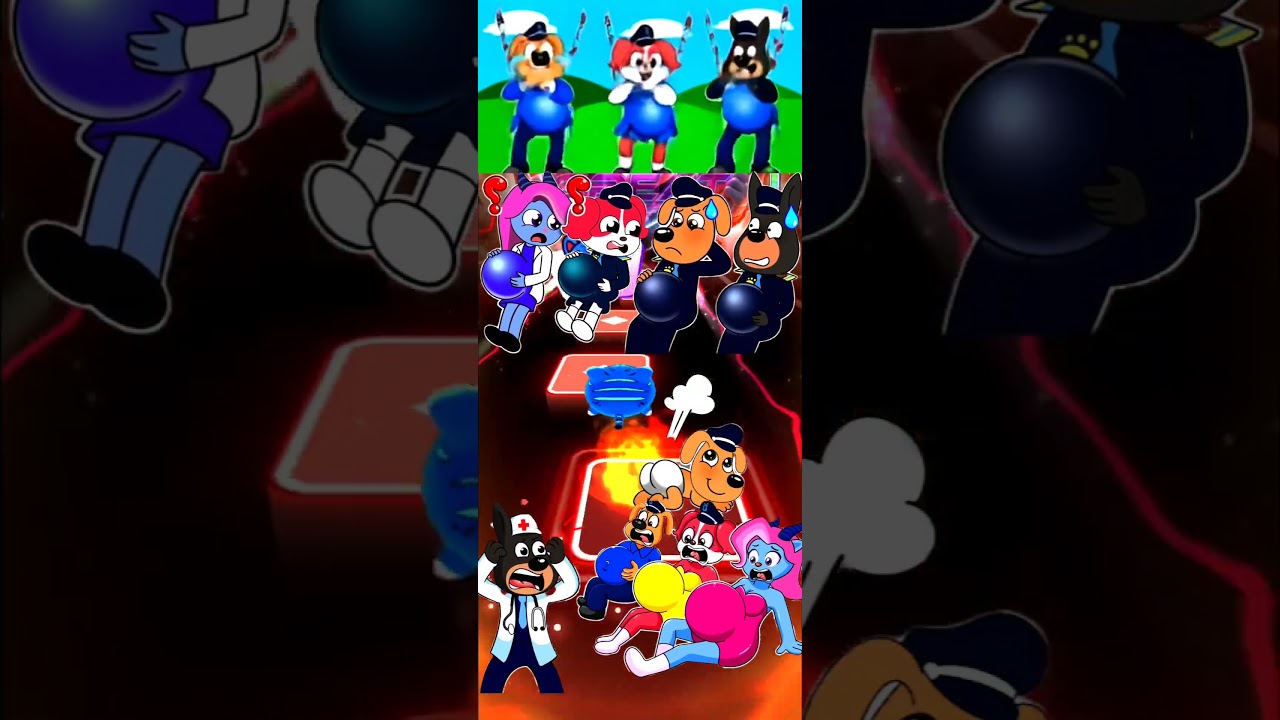 Sheriff Labrador 🆚Police Officer 🆚 Sheriff Papillon 🆚 Sheriff Labrador 🎶 Tiles Hop EDM Rush