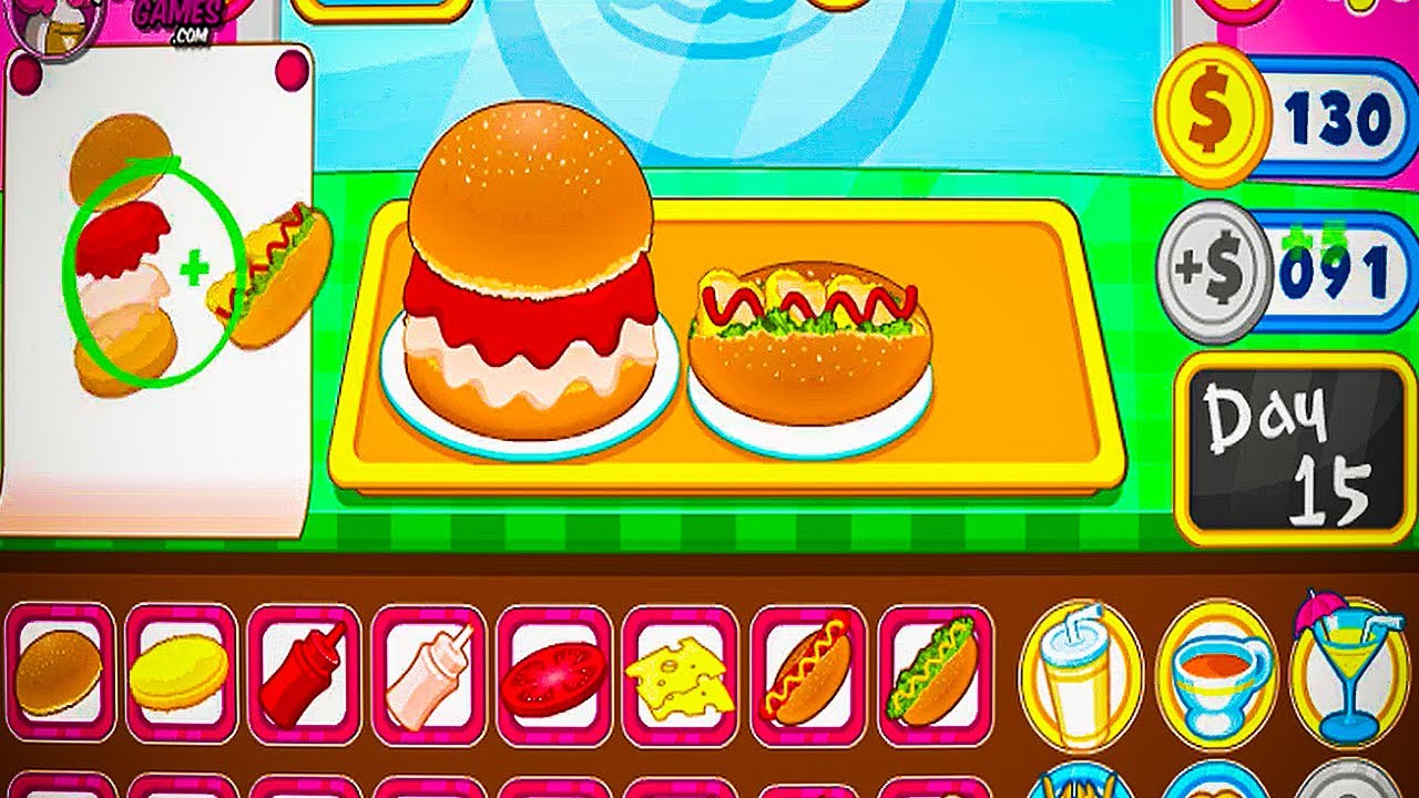Burger shop fast food Making Games for Girls | Cooking Games for Girls | Best Food Shop Games