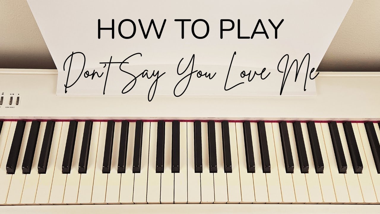 진 (Jin) 'Don't Say You Love Me' | Piano Tutorial by Lolav |
