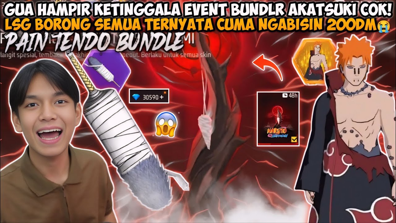 TRIK DARI BAPAK GARENA GUA BORONG SEMUA EVENT NARUTO AKATSUKI CUMA NGABISIN 200DM AJA😱