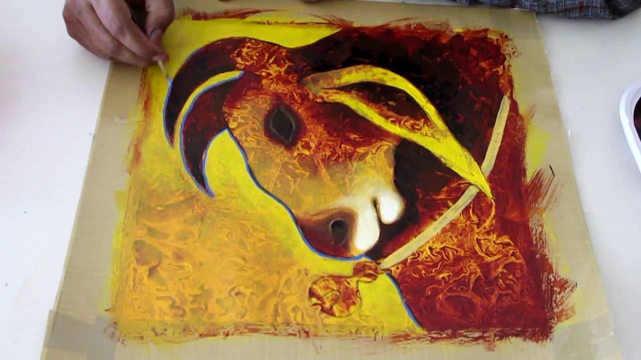 How to create texture on canvas  By Sunil Chawdiker # 5