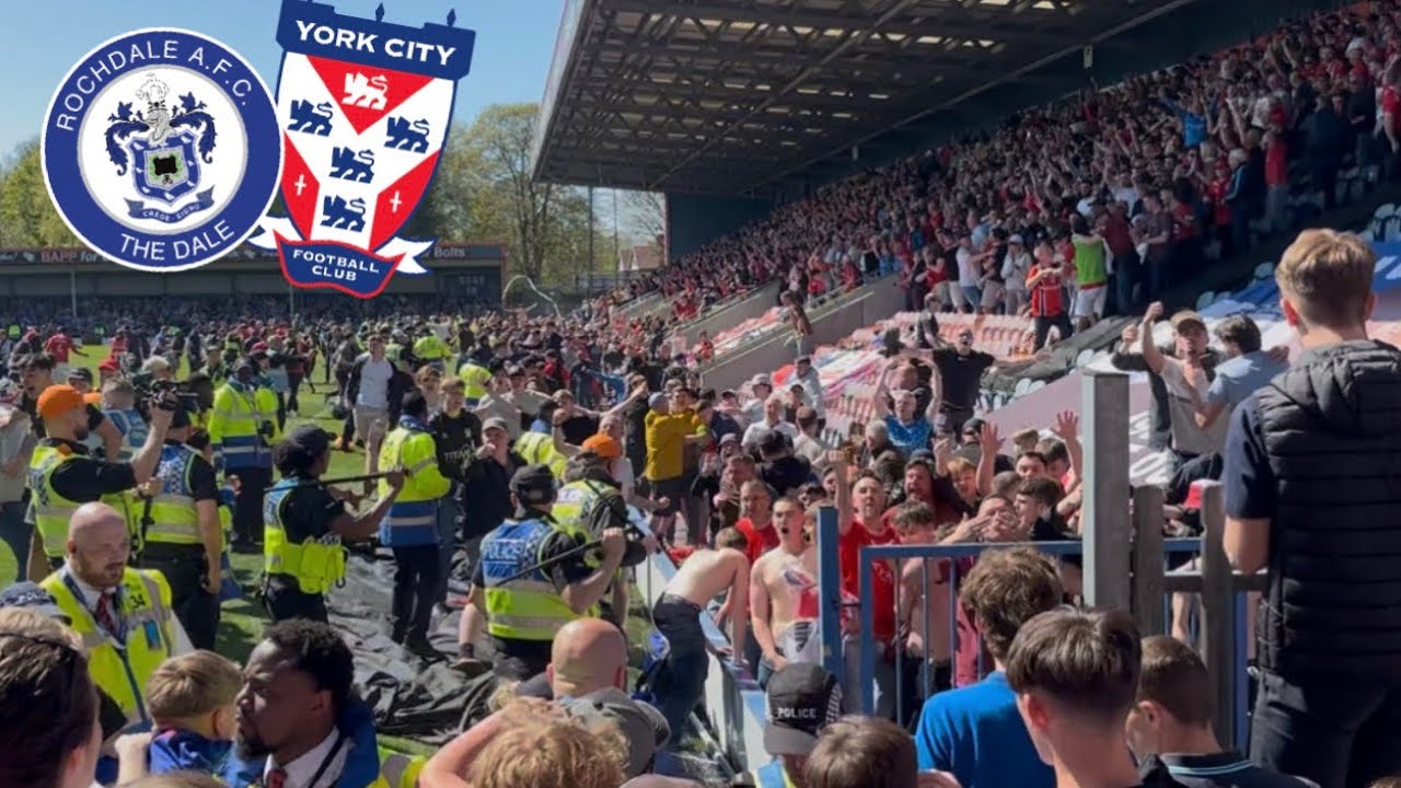 PITCH INVASION AND INSANE LIMBS AS YORK CITY WIN NATIONAL LEAGUE 