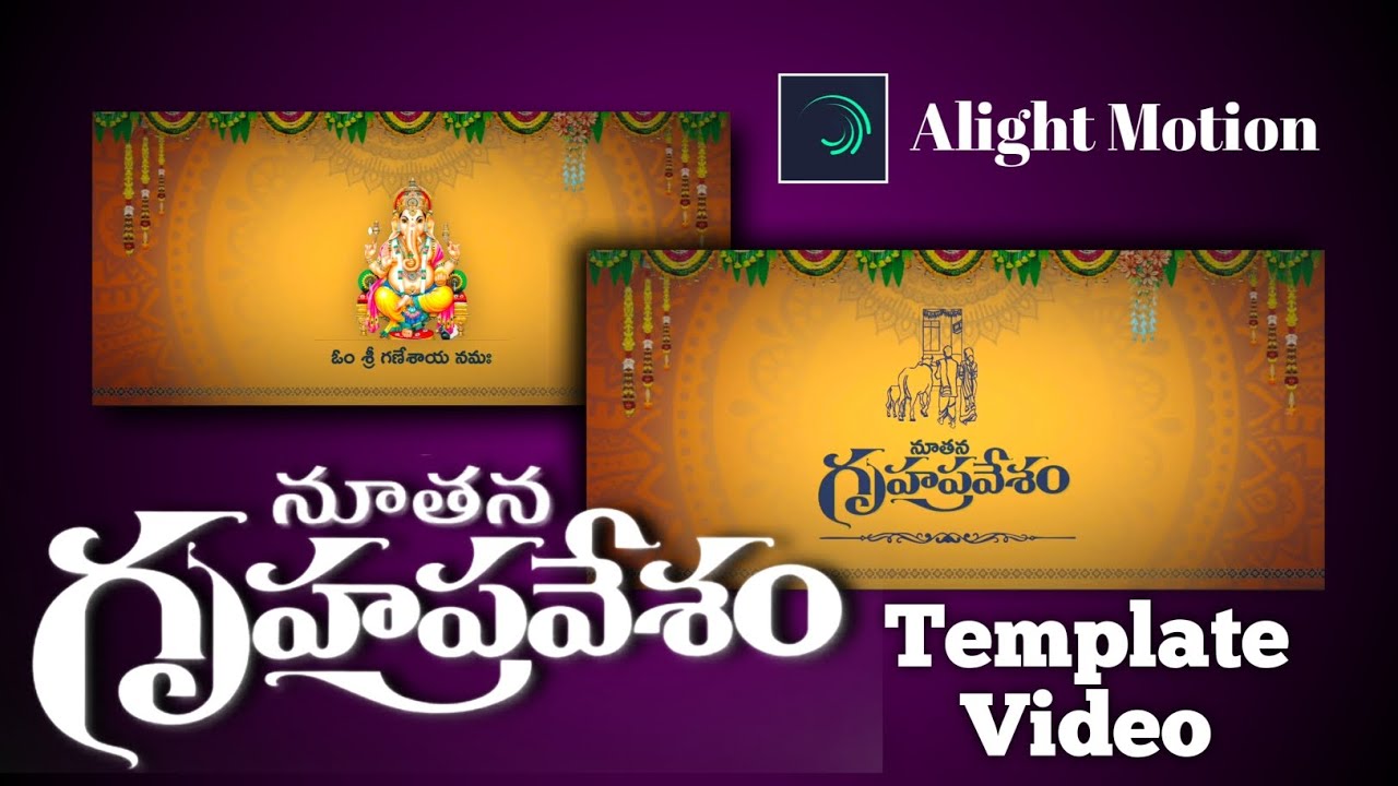 New House Opening Ceremony Invitation Video...#alightmotion #videoediting #trending #gruhapravesam 